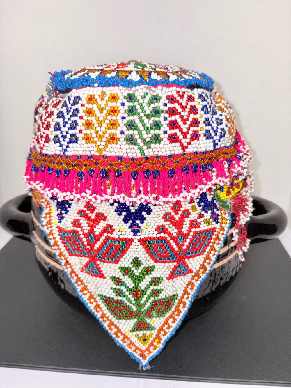 Vintage Hmong Beaded Hat